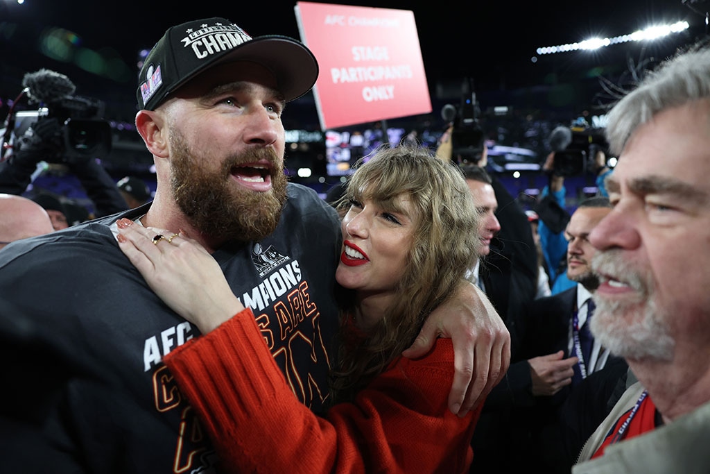 Taylor Swift, Travis Kelce, AFC Championship, 2024