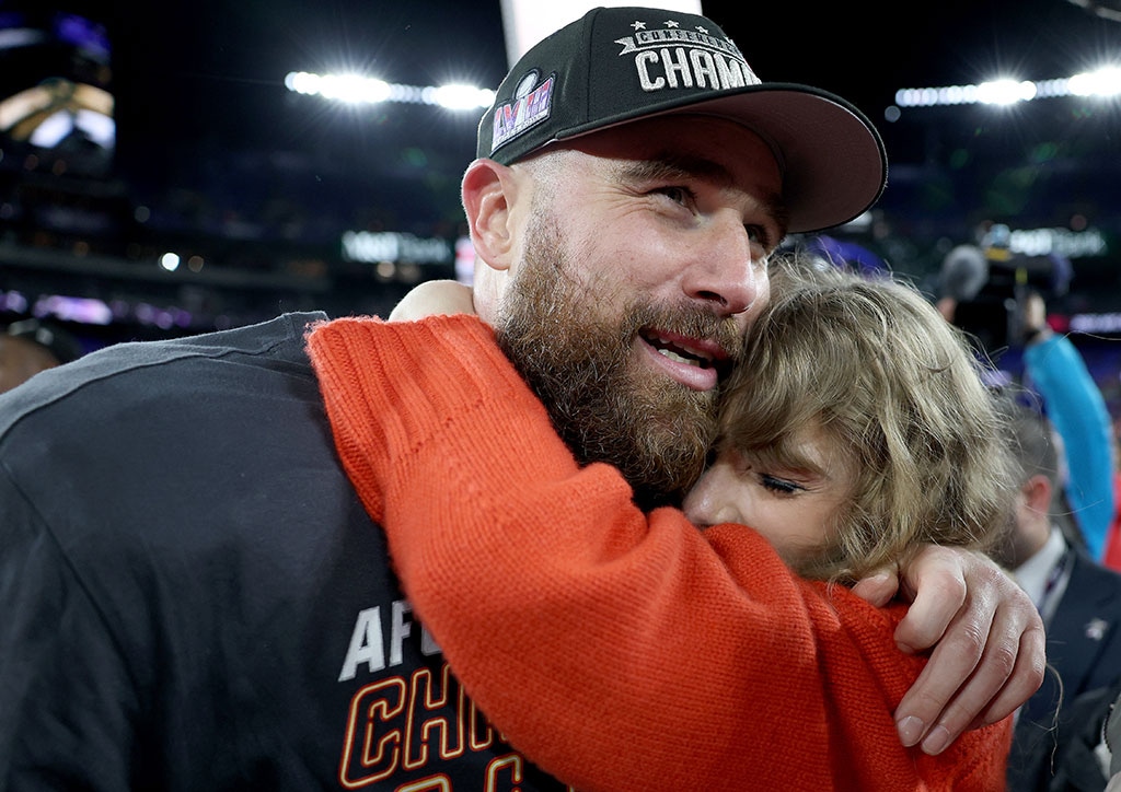 Taylor Swift, Travis Kelce, AFC Championship, 2024