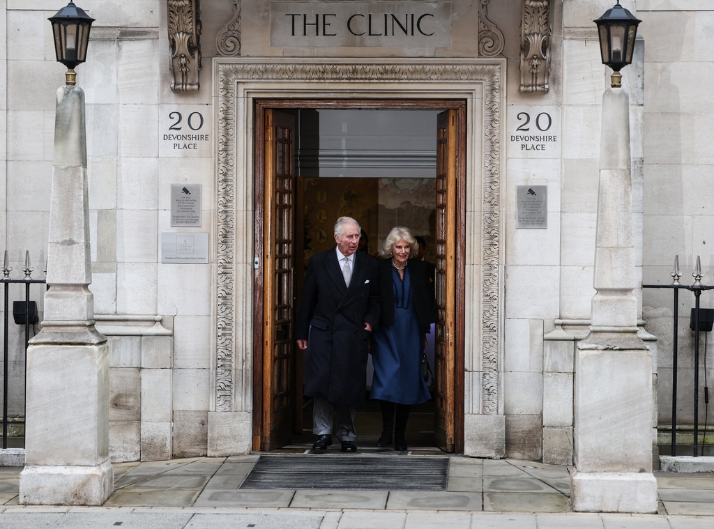 King Charles III, Queen Consort Camilla, The London Clinic, 2024