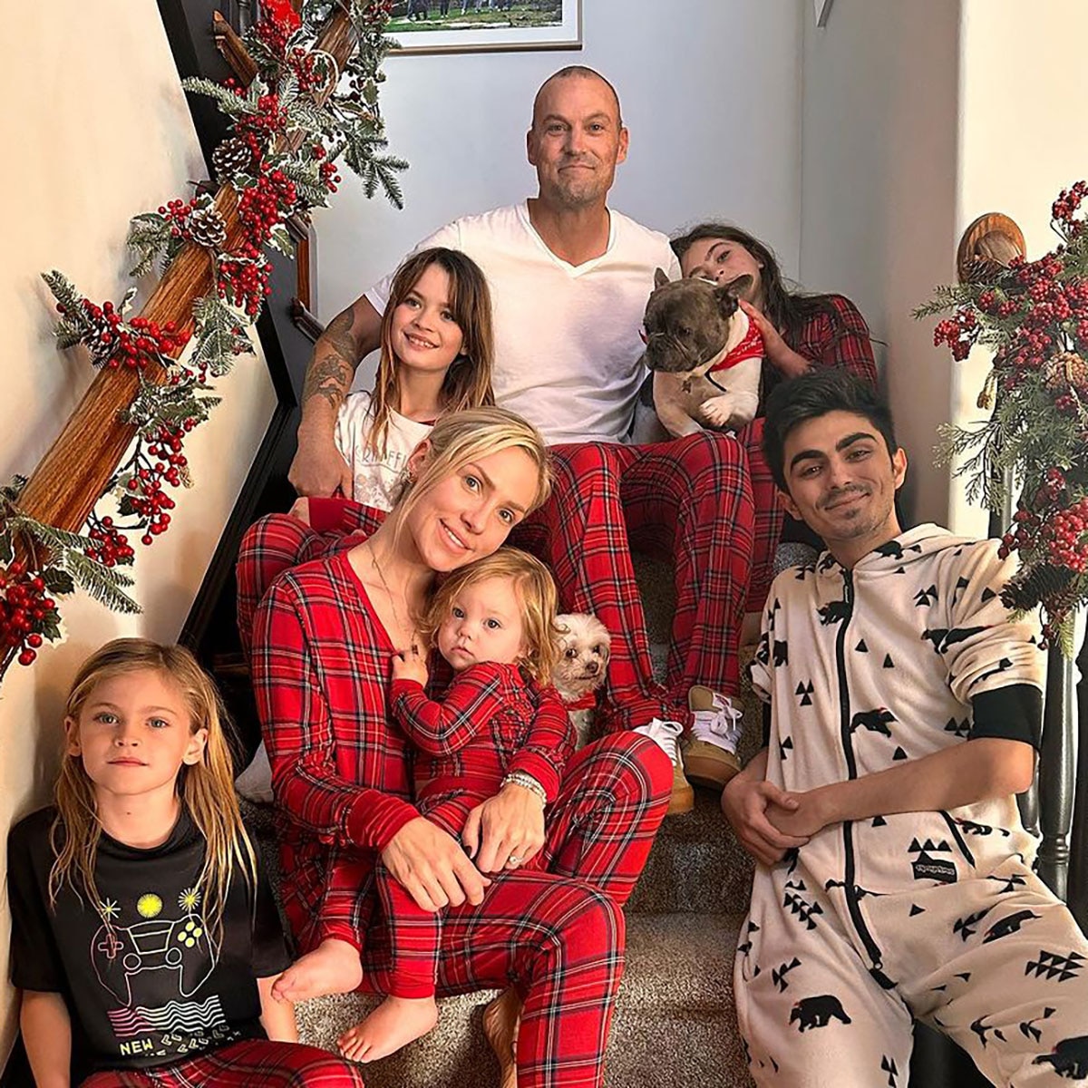 Brian Austin Green, Sharna Burgess, Kids, Zane, Kassius, Noah, Bodhi, Journey, Christmas 2023, Instagram