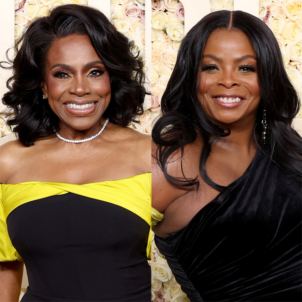 Sheryl Lee Ralph and Janelle James Twin at the 2024 Golden Globes