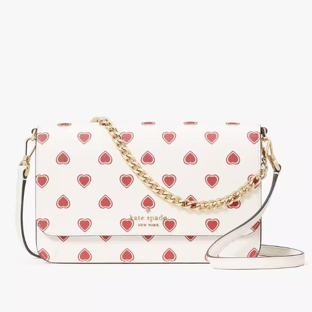 【VIP特価】Kate Spade Valentines Heart Prin クロスボディ Love is in the Cart With This $111 Deal on a $349 Kate Spade