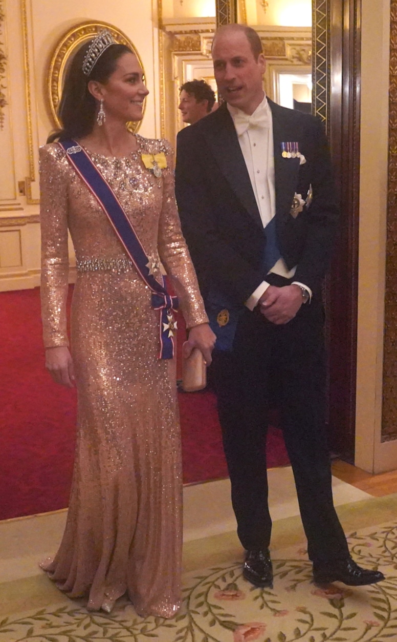 Kate Middleton, Prince William, 2023, Buckingham Palace, Diplomatic Corps Reception
