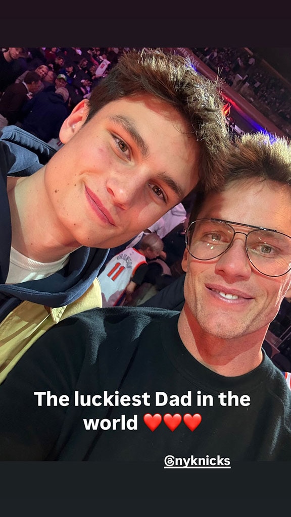 Tom Brady Shares Sweet Selfie With His Lookalike Son Jack at NBA Game