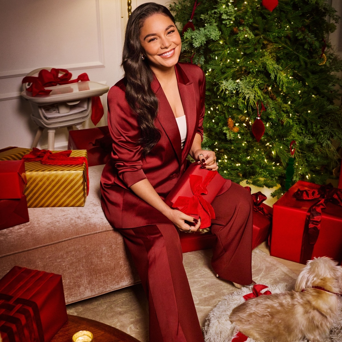 Vanessa Hudgens Talks First Christmas as a Mom and Holiday Traditions