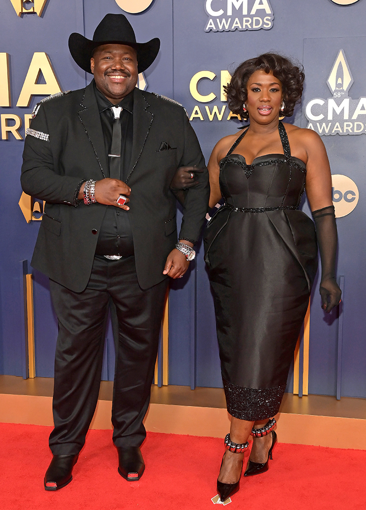 Michael Trotter Jr., Tanya Trotter, The War and Treaty, CMA Awards 2024, Arrivals, Couples