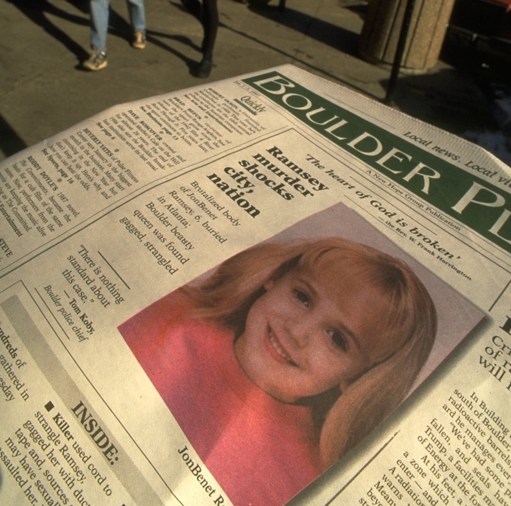 Who Killed JonBenet Ramsey feature, headline
