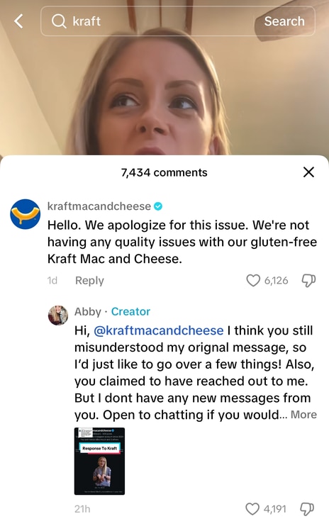 Kraft Mac & Cheese TikTok 드라마 설명: 음식 불화 풀기