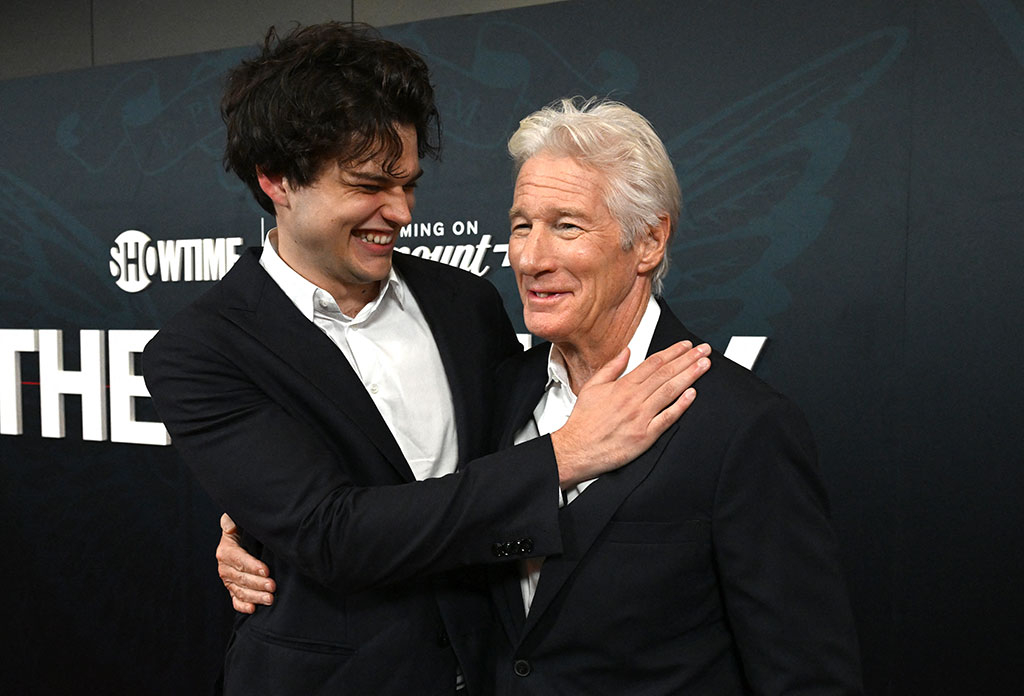 Richard Gere Makes Red Carpet Appearance With Son Homer