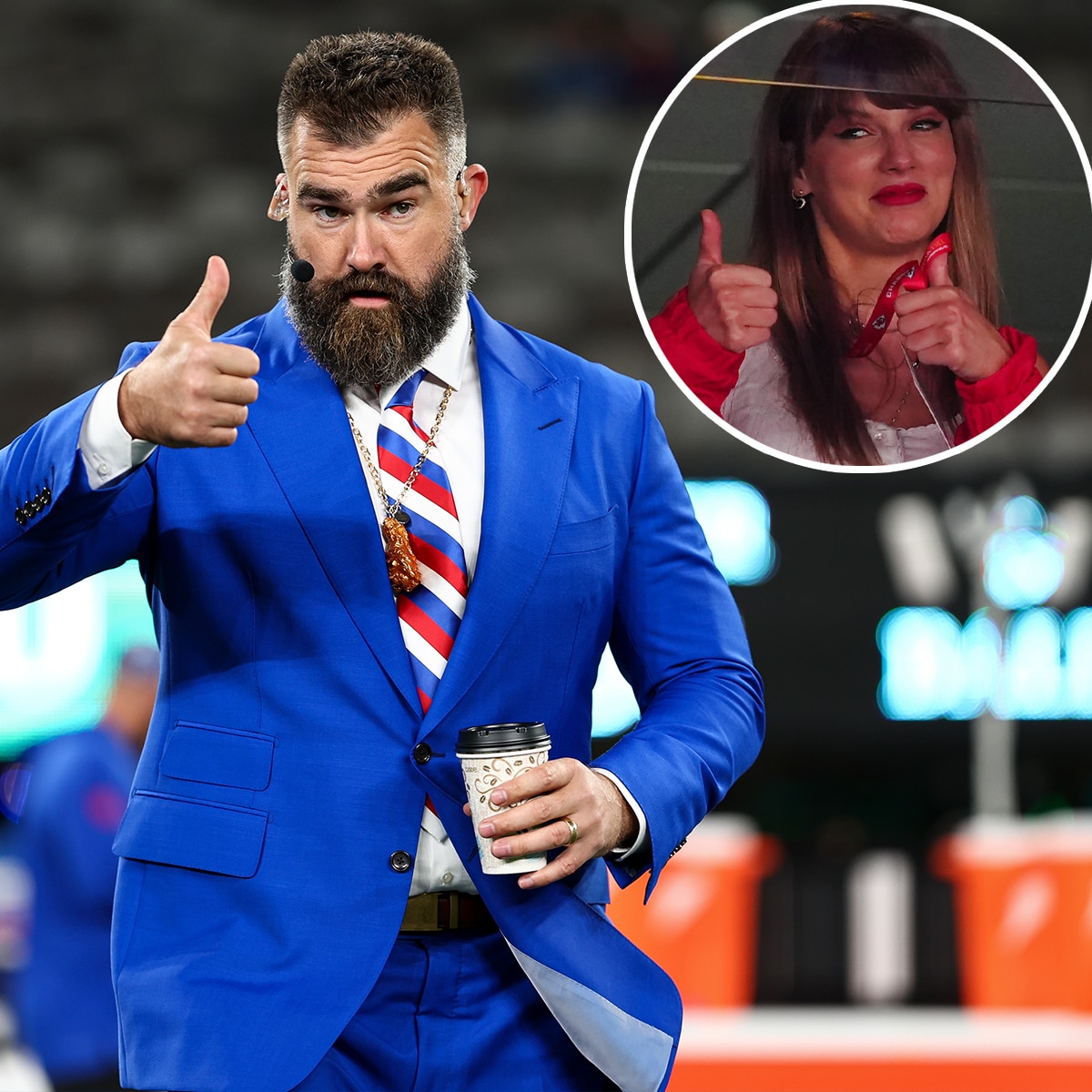 Jason Kelce and Taylor Swift