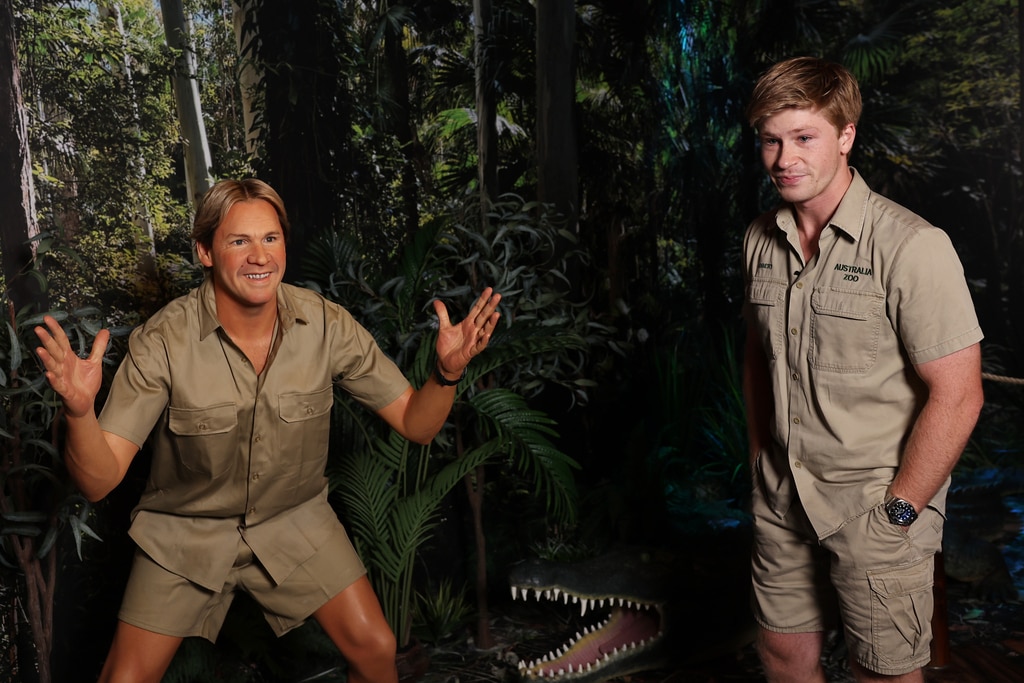 Robert Irwin Nearly Tears Up Seeing Late Dad Steve Irwin's Wax Figure