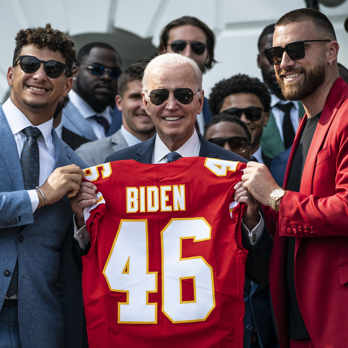 Travis Kelce, Kim Kardashian and More Stars Who’ve Met the President