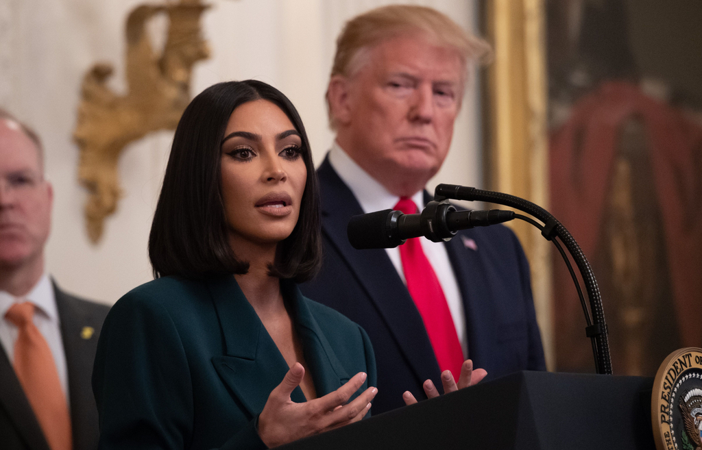 Kim Kardashian, Donald Trump, Stars Meet the President