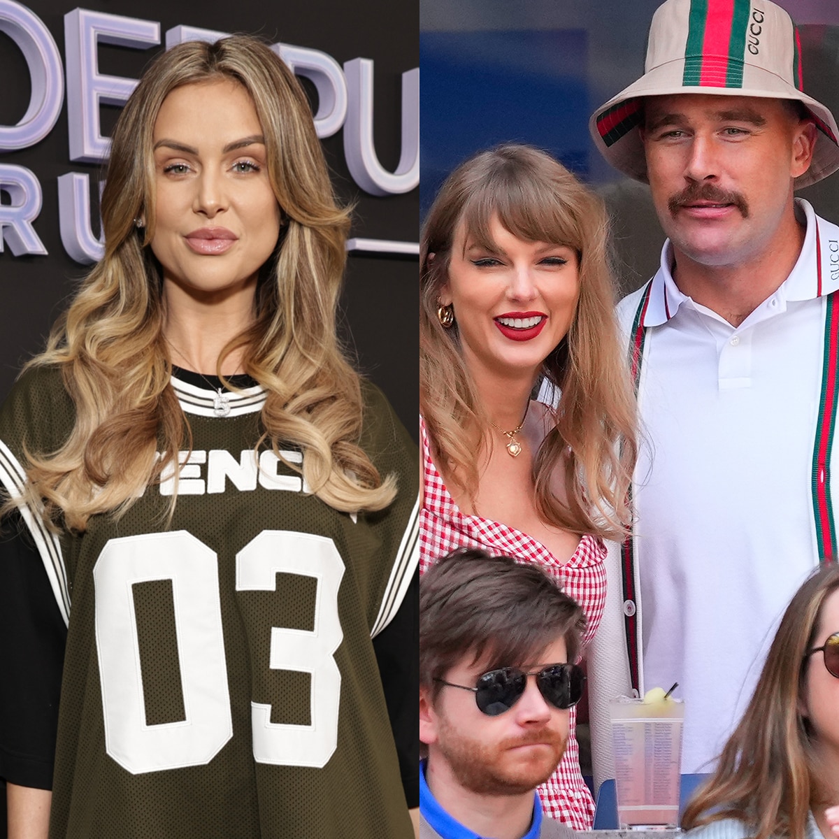 Lala Kent detalha Taylor Swift visitando Travis Kelce no set do Game Show