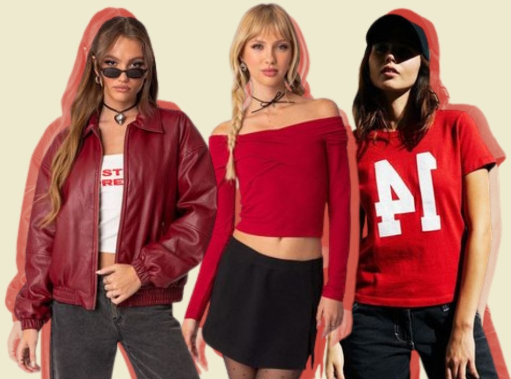 The Best Red Outfits for February’s Big Football Game big
