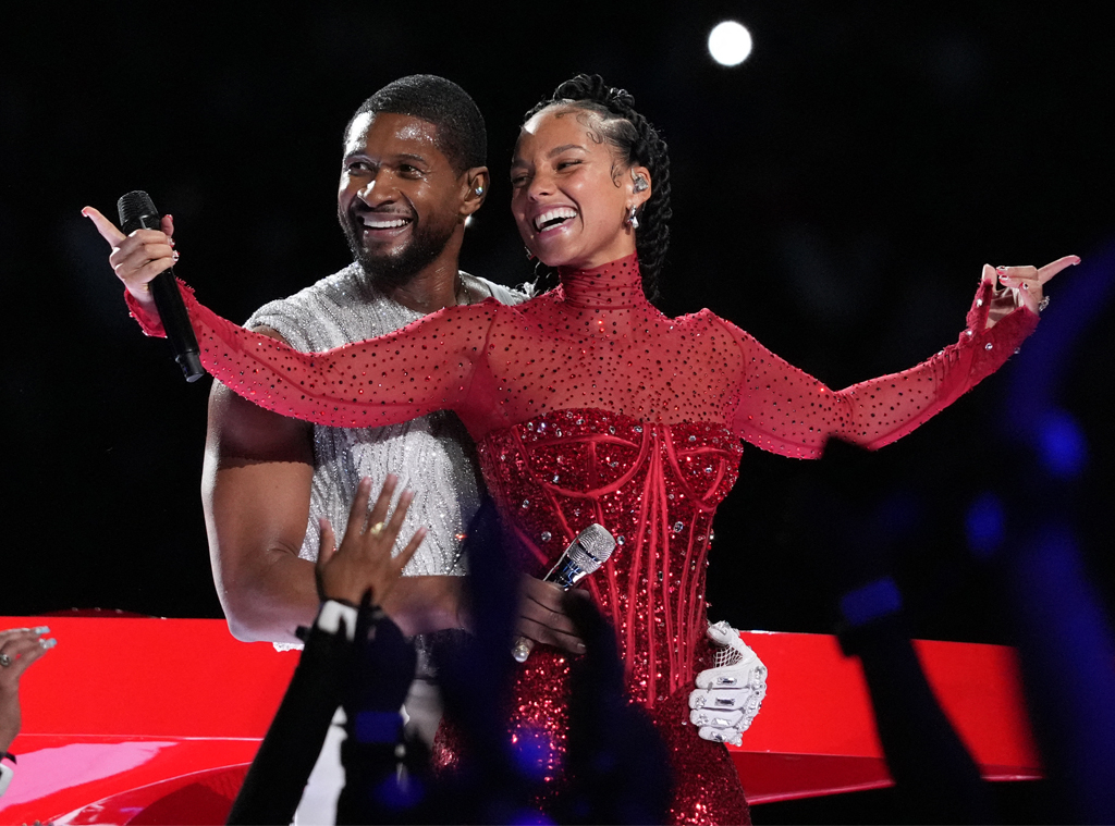 Usher, Alicia Keys, Super Bowl 2024, halftime show