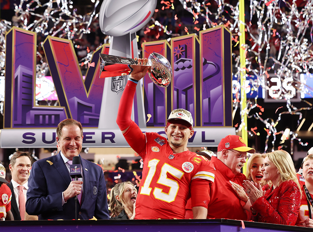 Tiffany & Co.'s Super Bowl Trophy 2024 Celebrated By Patrick Mahomes