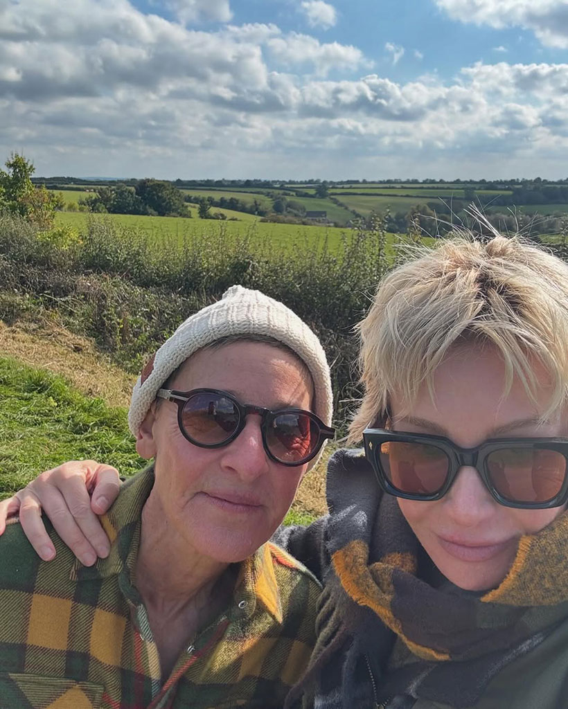 Ellen DeGeneres and Portia de Rossi Mark Relationship Milestone in UK, image size:820x1024
