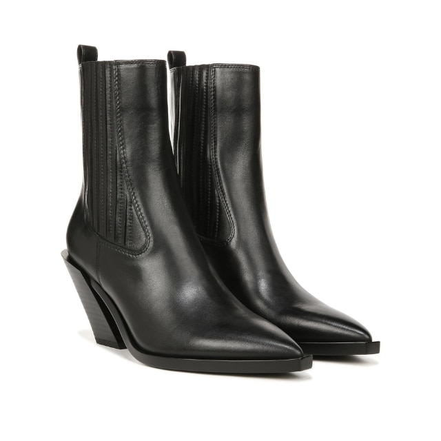 Zappos womens boots black leather discount