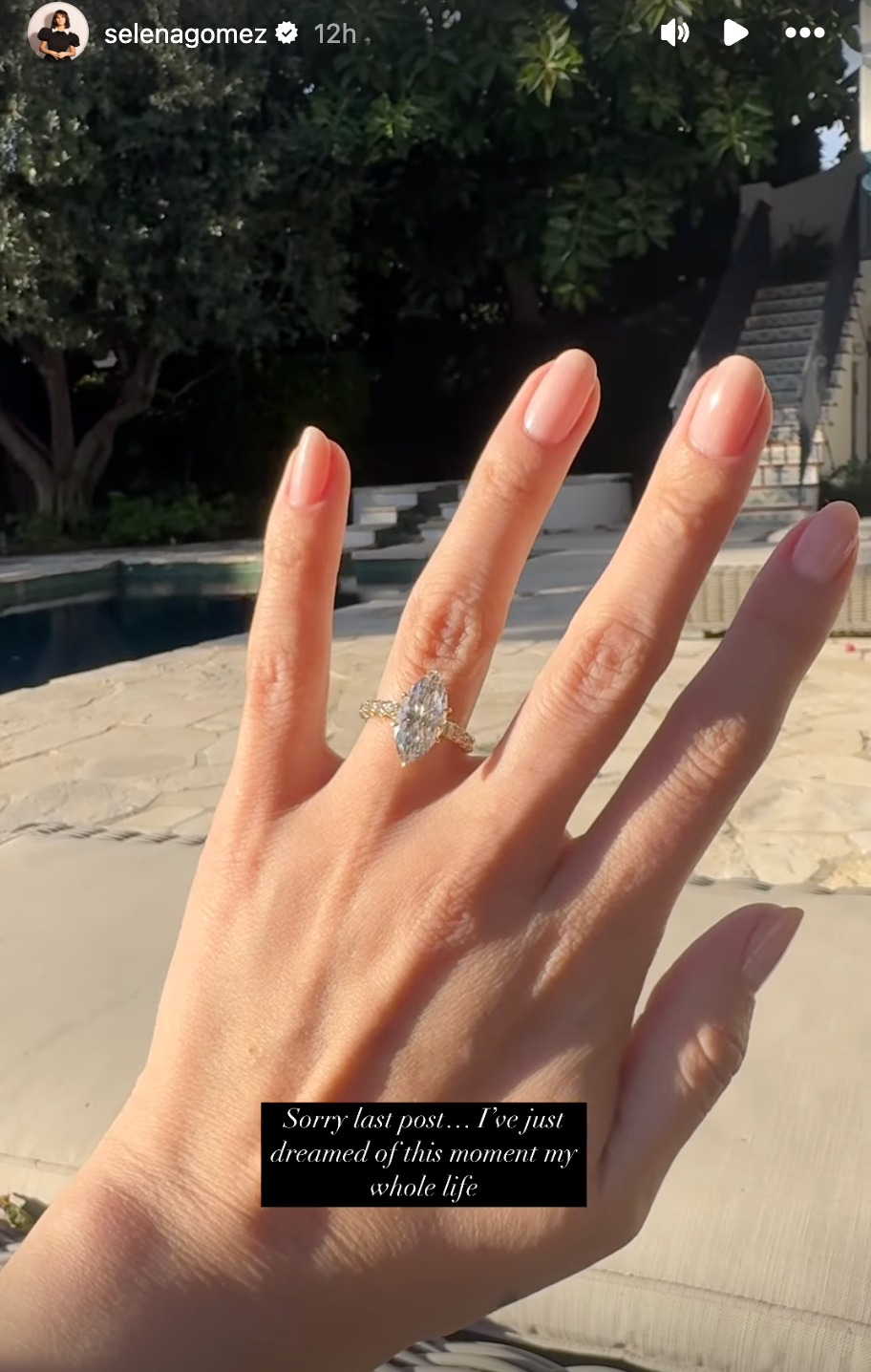 Selena Gomez Engagement Ring, Instagram 2024
