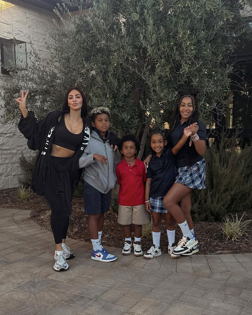 Kim Kardashian, North West, Saint West, Chicago West, Psalm West, Instagram, 2024