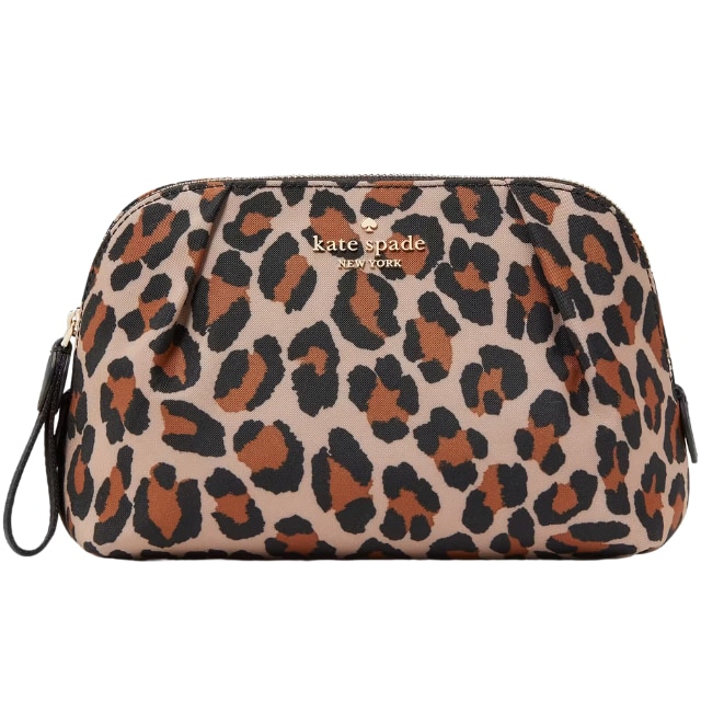 Coach *Leopard Print Cosmetic Bag outlet