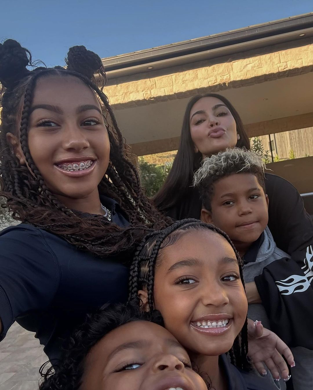 Kim Kardashian, North West, Saint West, Psalm West, Chicago West
