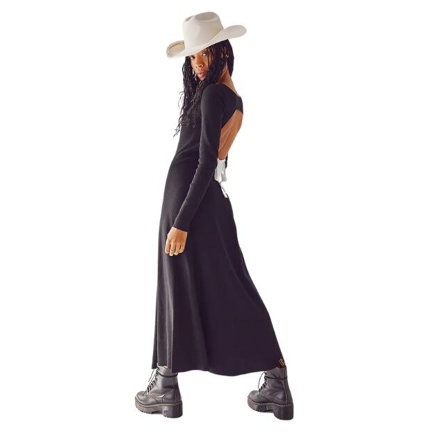 knee length dresses for ladies Small / Navy Combo main image 0