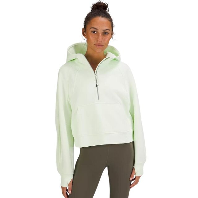 There is no greater dupe than this  half zip! IDENTICAL to the  Lululemon Scuba and 1/3 of the price! And these leggings are IT. So