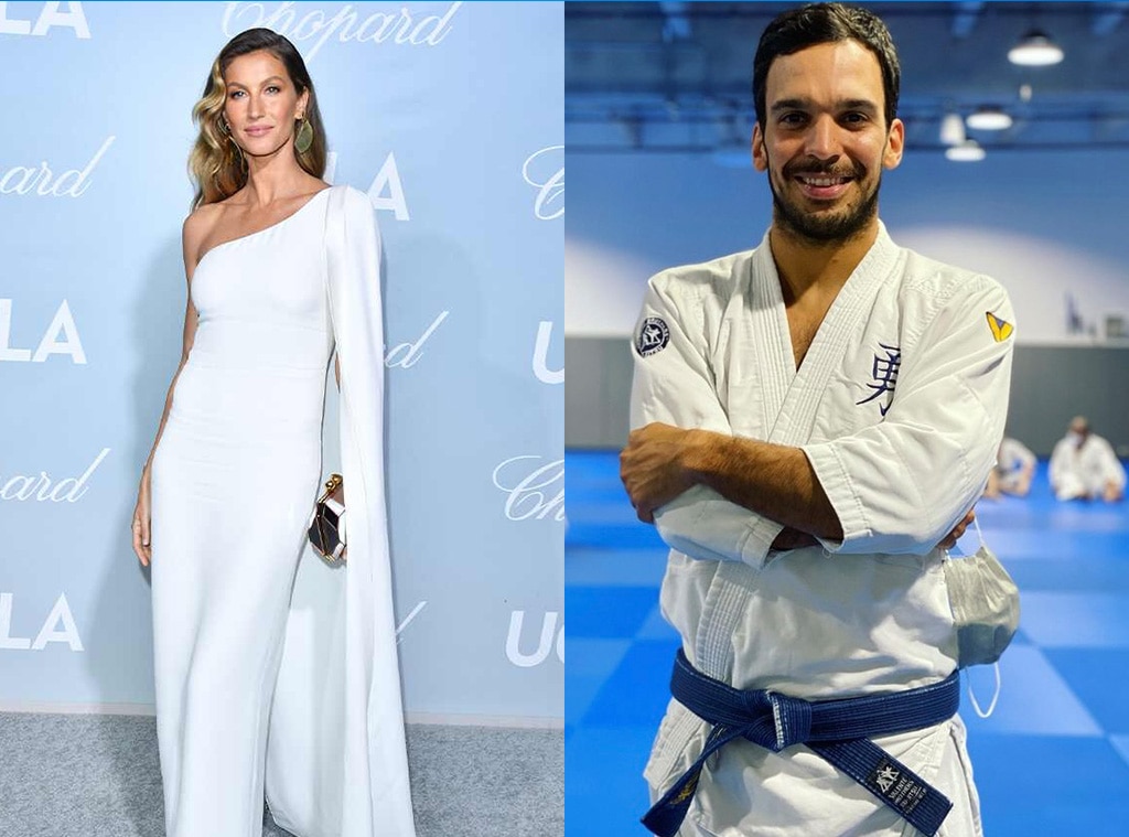 Grávida Gisele Bündchen mostra sua barriguinha de bebê em um vestidinho preto