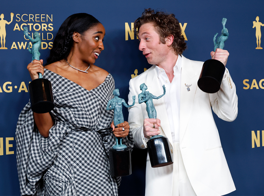 Jeremy Allen White, Ayo Edebiri, 2024 SAG Awards, Screen Actors Guild Awards 2024, Candids