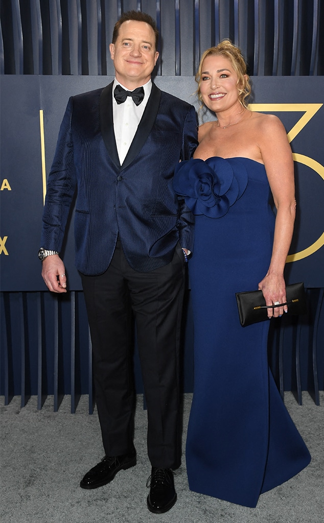 Brendan Fraser, Jeanne Moore, 2024 SAG Awards, Couples