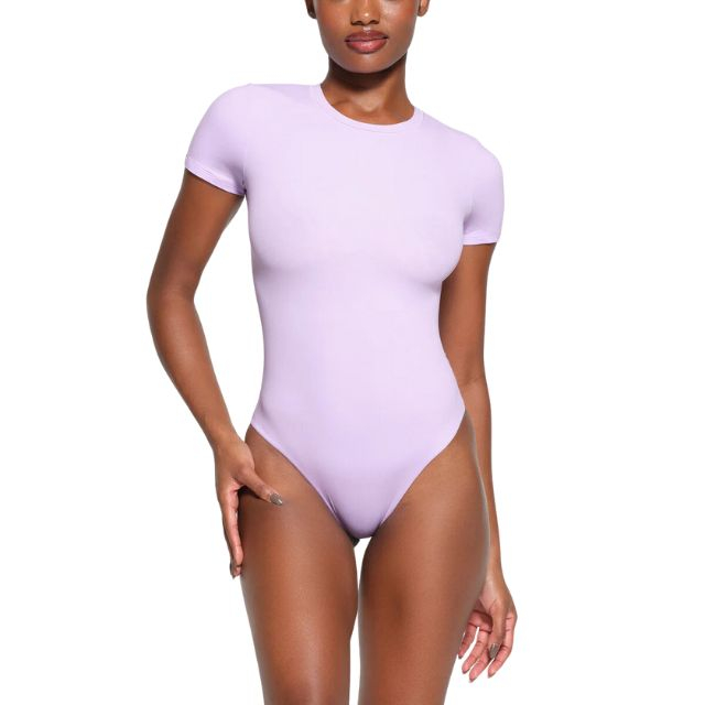 Skims Fits Everybody Wrap Long Sleeve Bodysuit In Stock Availability