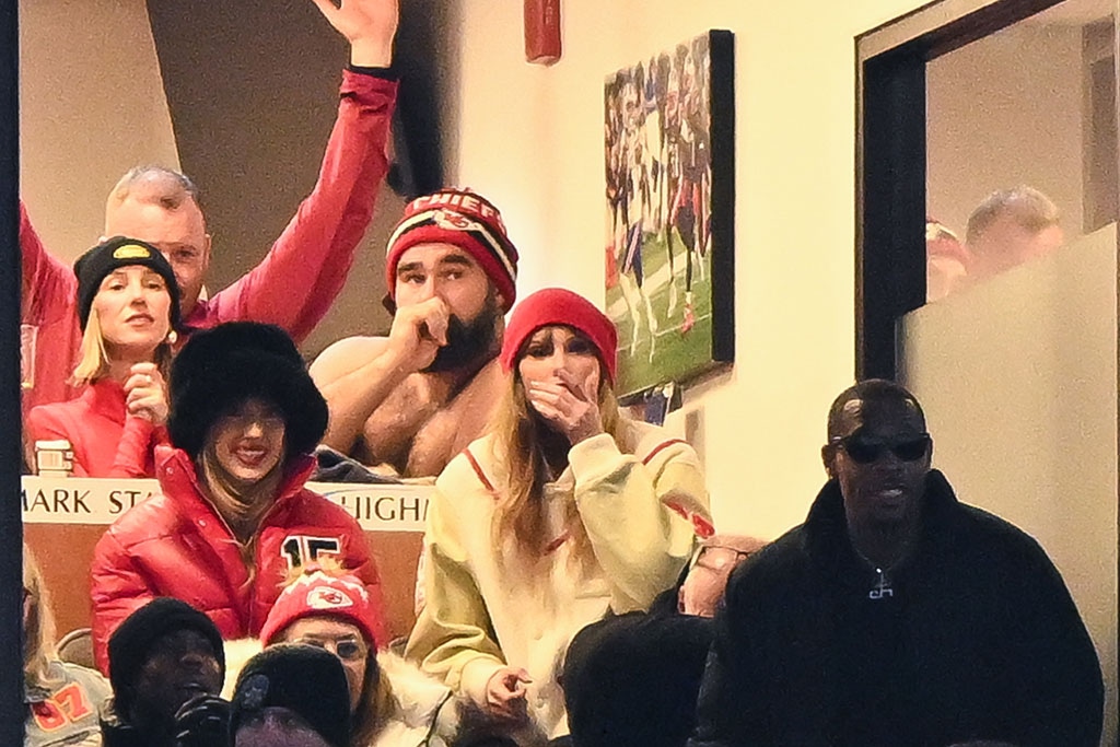 Brittany Mahomes, Jason Kelce, Taylor Swift, Chiefs Game, 2024