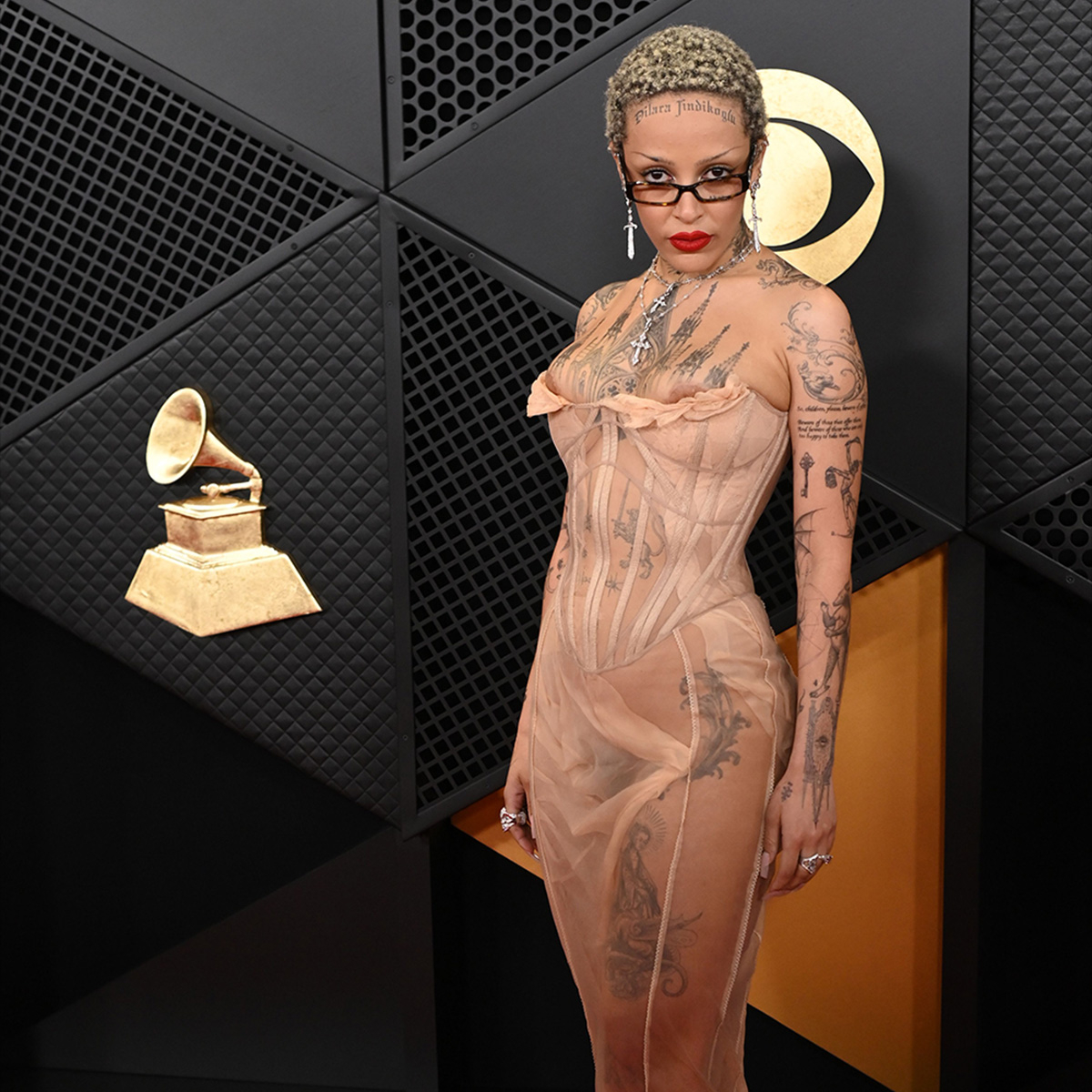 Doja Cat Has Our Attention With Sheer Look on 2024 Grammys Red Carpet