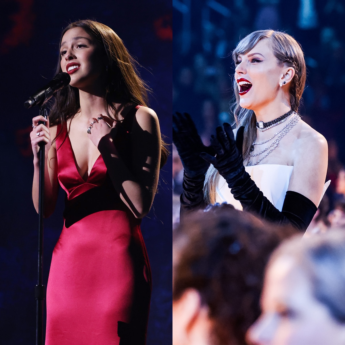 Grammys: Olivia Rodrigo & Taylor Swift Prove Feud Rumors Are Old News