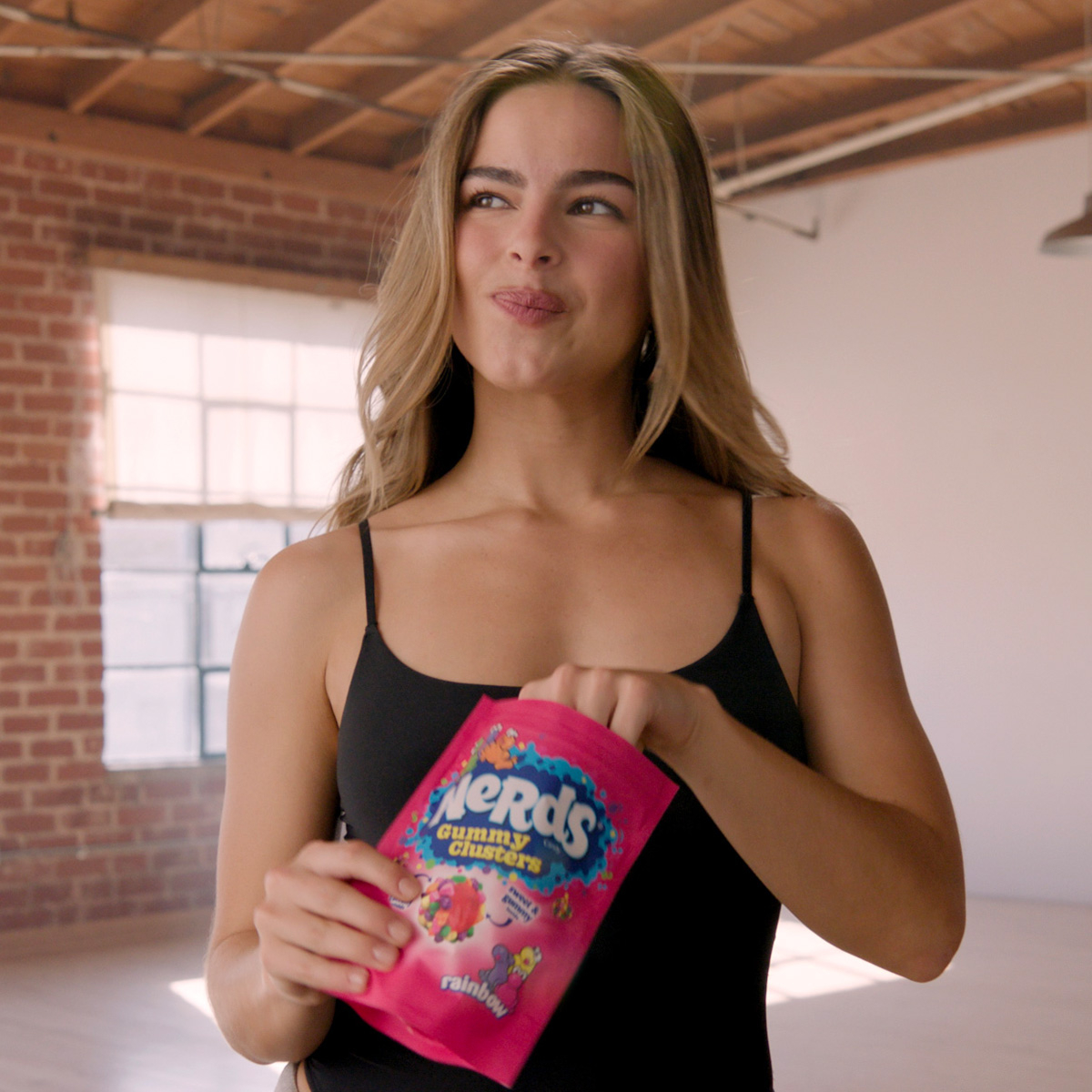 Addison Rae, 2024 Super Bowl Commercial, NERDS