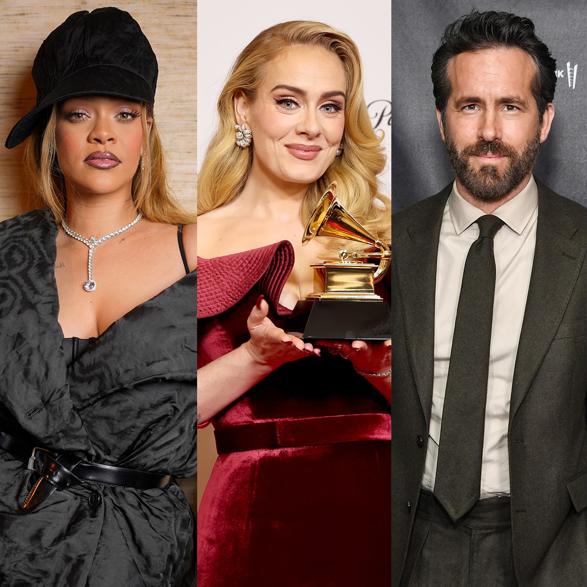 Rihanna, Adele, Ryan Reynolds