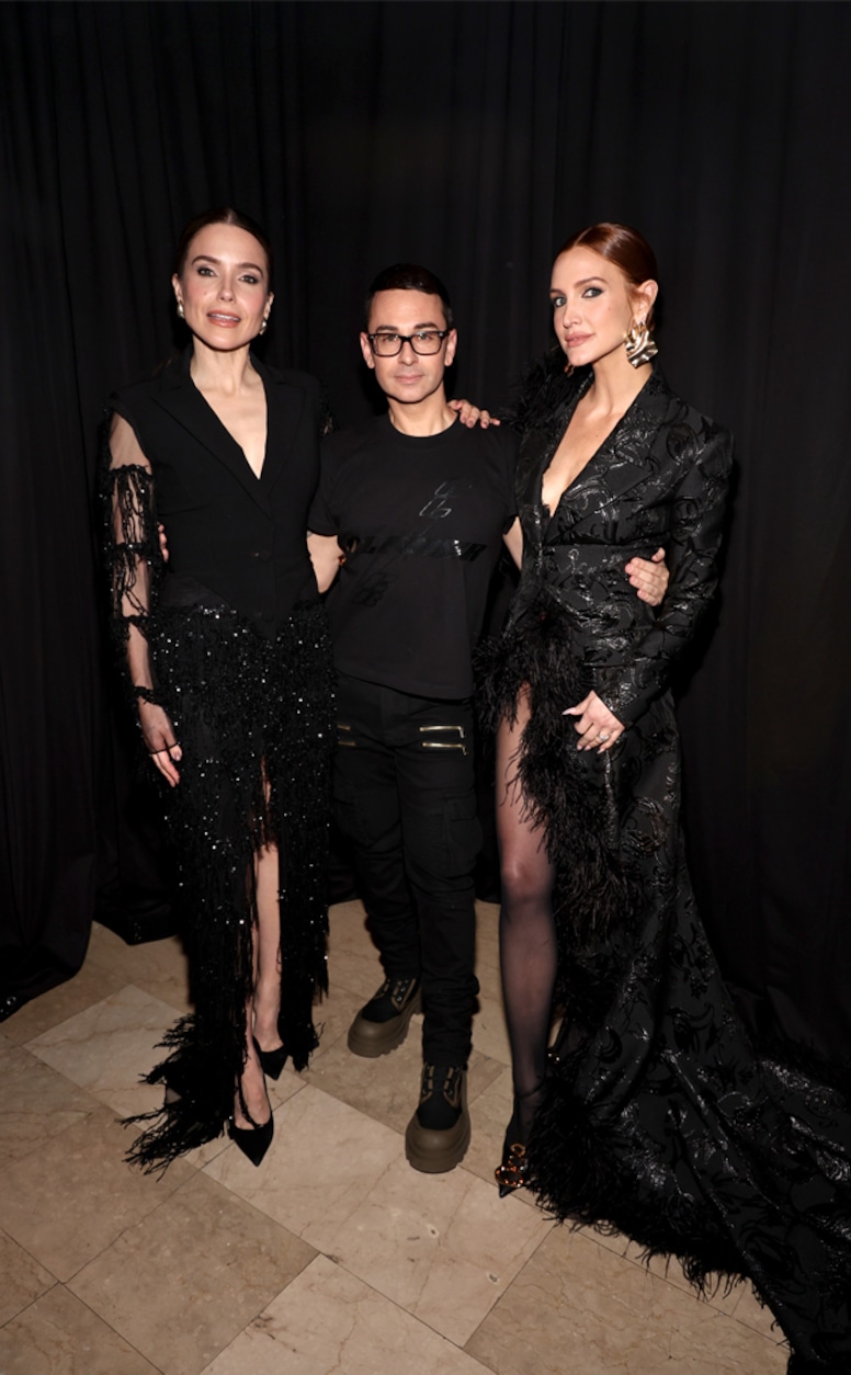 Sophia Bush, Christian Siriano, and Ashlee Simpson, New York Fashion Week 2024 Fall/Winter