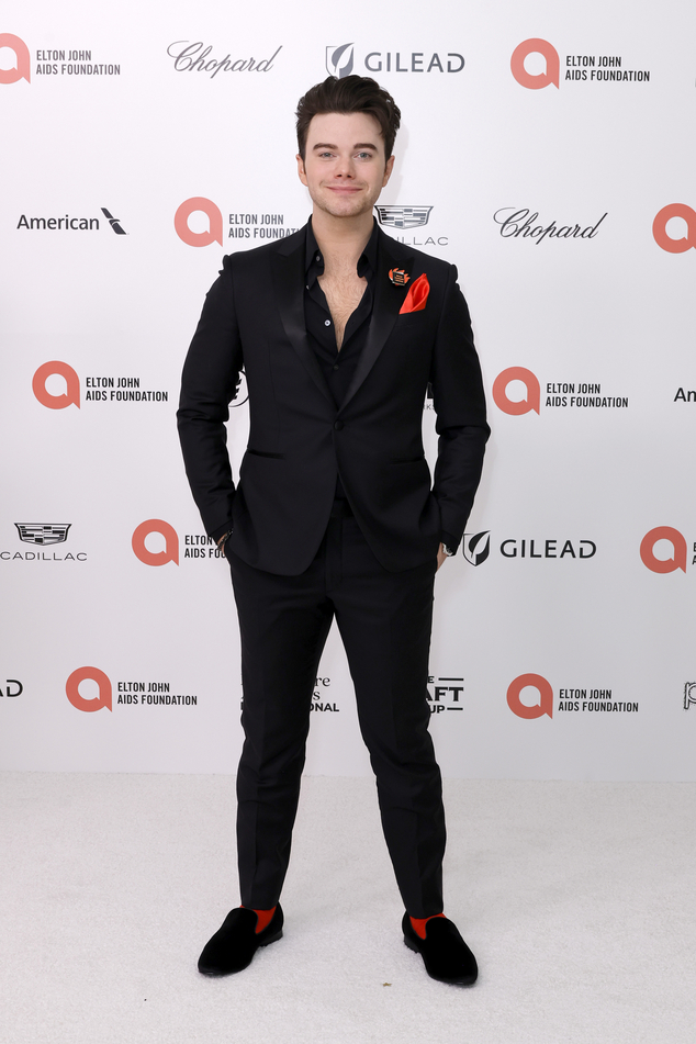 Chris Colfer, Oscars 2024, Elton John AIDS Foundations 32nd Annual Academy Awards
