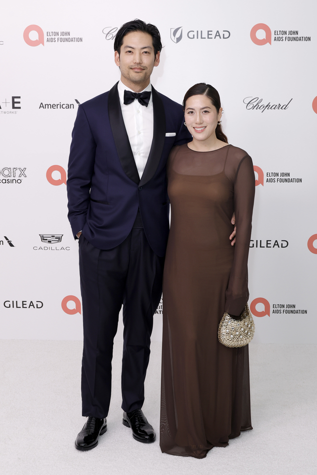 Joseph Lee, Diana Ryu, Oscars 2024, Elton John AIDS Foundation's 32nd Annual Academy Awards Viewing Party