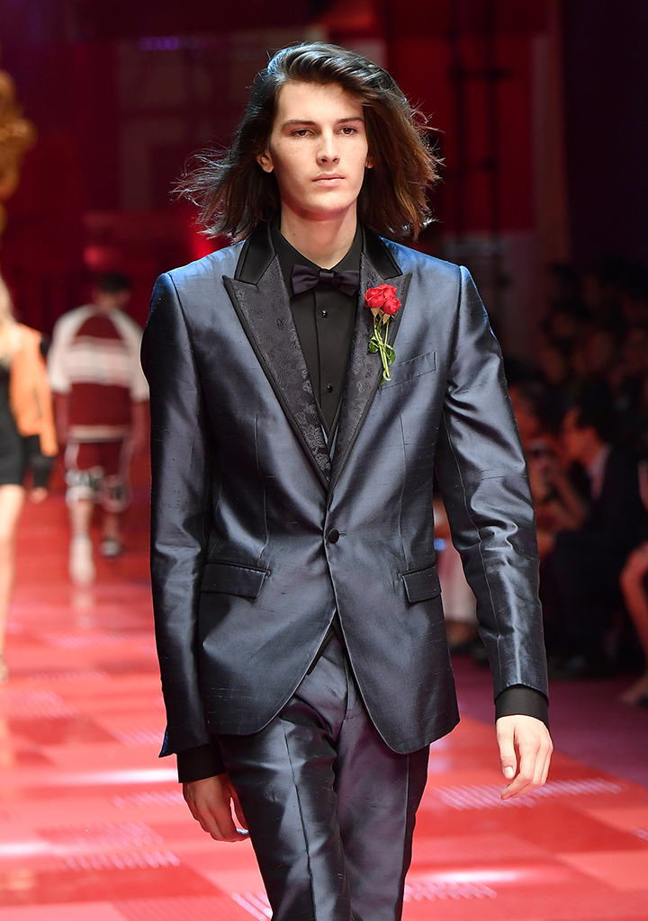 Dylan Brosnan, 2017 runway, Celeb Kids Who Model
