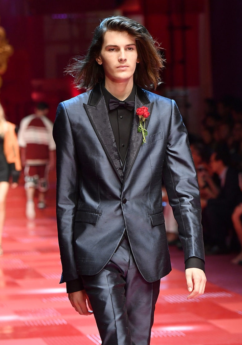Dylan Brosnan, 2017 runway, Celeb Kids Who Model