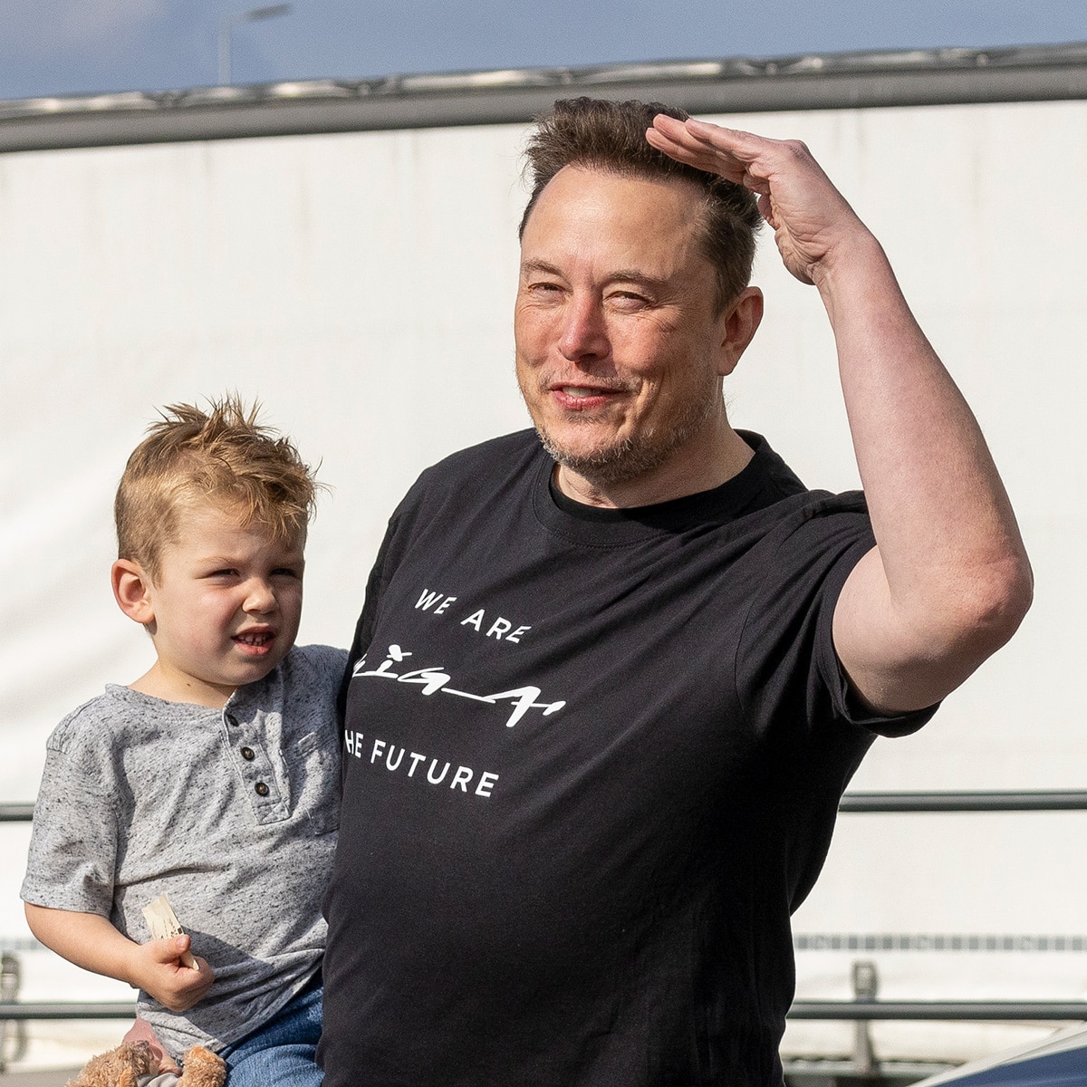 Elon Musk & Son X Æ A-XII Have Rare Father-Son Outing In Germany