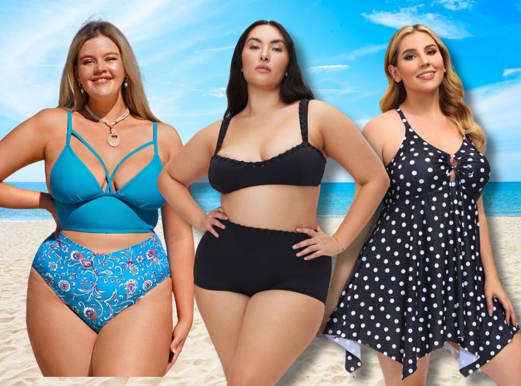 Flattering plus size swimsuits hotsell