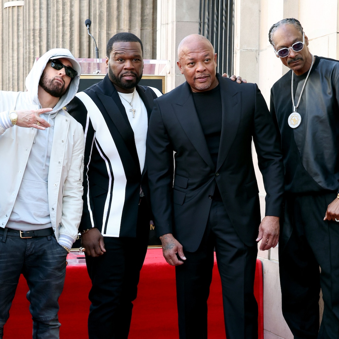 Eminem, 50 Cent & Snoop Dogg Reunite at Dr. Dre's Hollywood Walk of Fame Ceremony