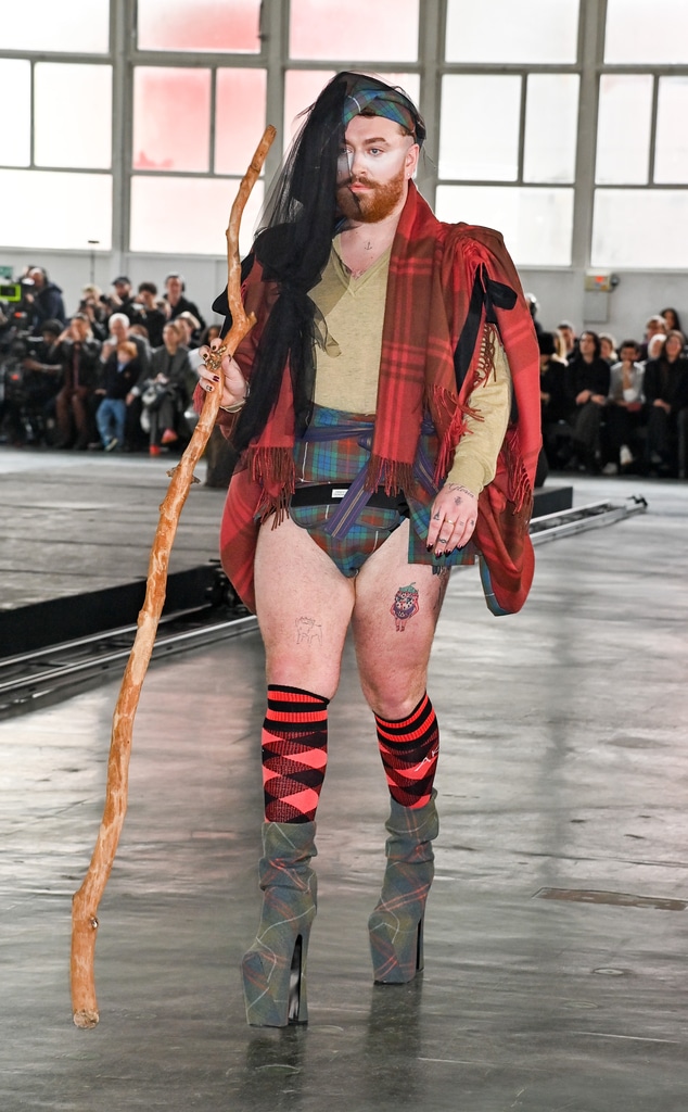 Sam Smith Debuts Daring Look While Modeling at Paris Fashion Week