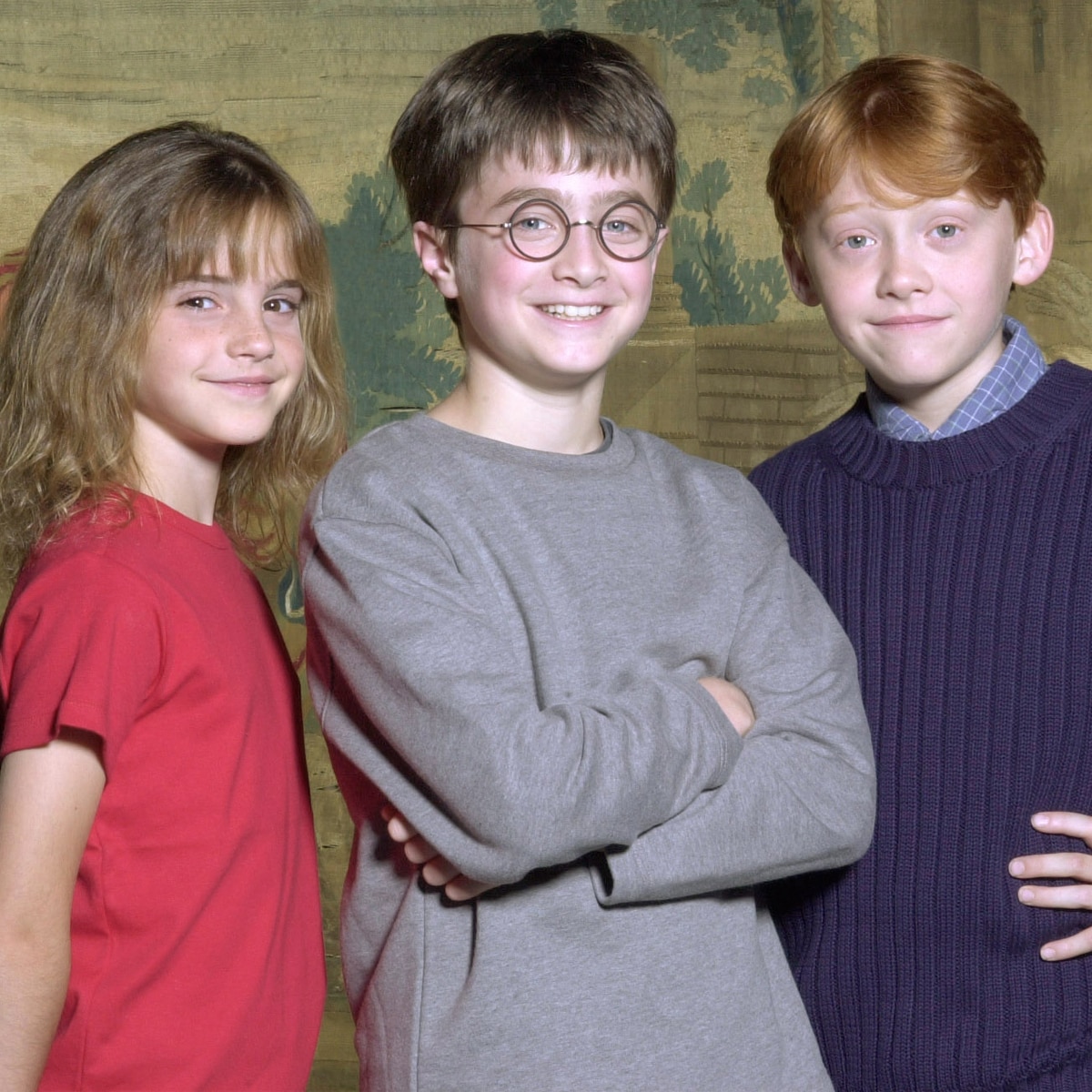Daniel Radcliffe, Emma Watson, Rupert Grint, Harry Potter, 2000