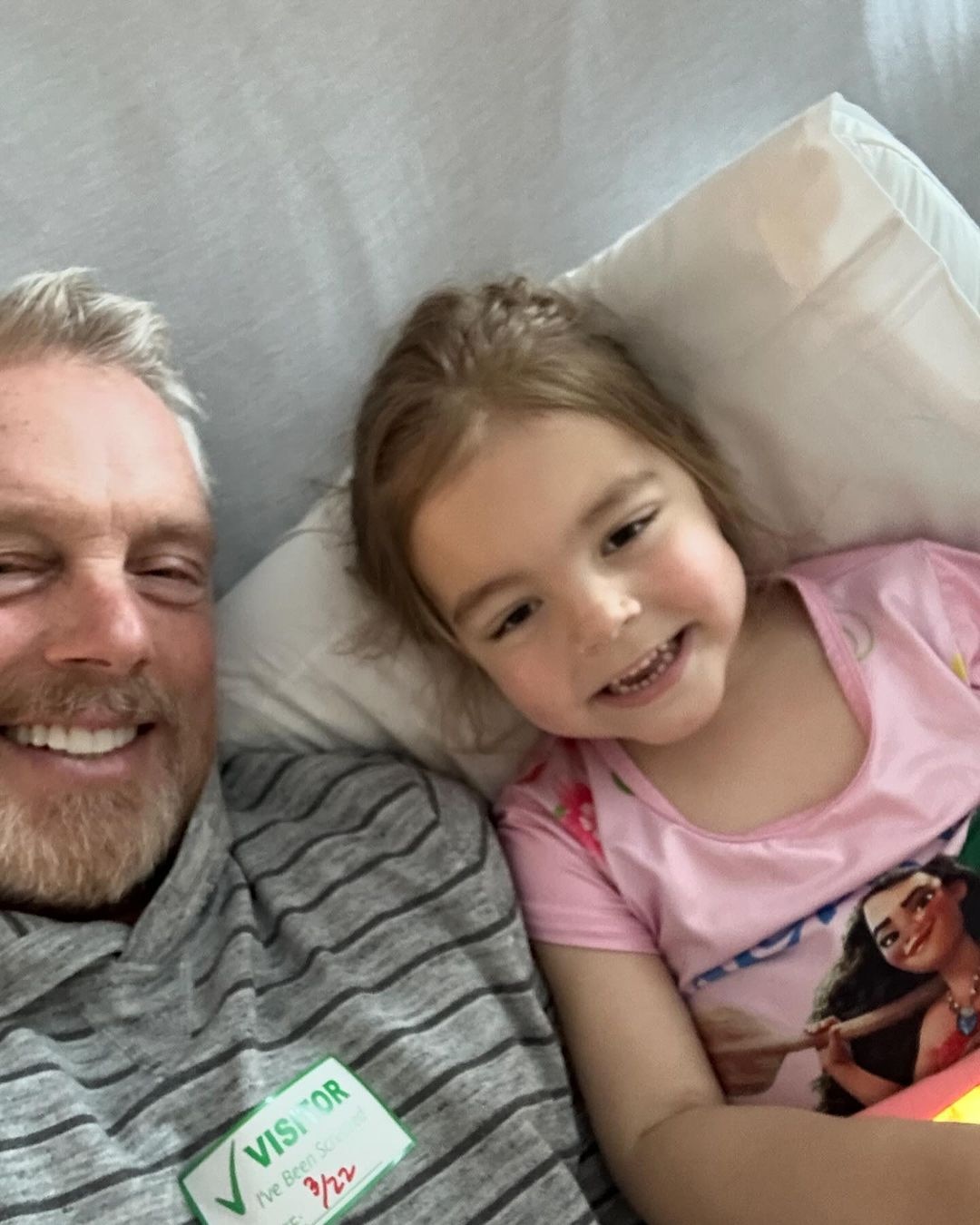 La hija de Gunnar Peterson, de 4 años, en remisión después del diagnóstico de cáncer