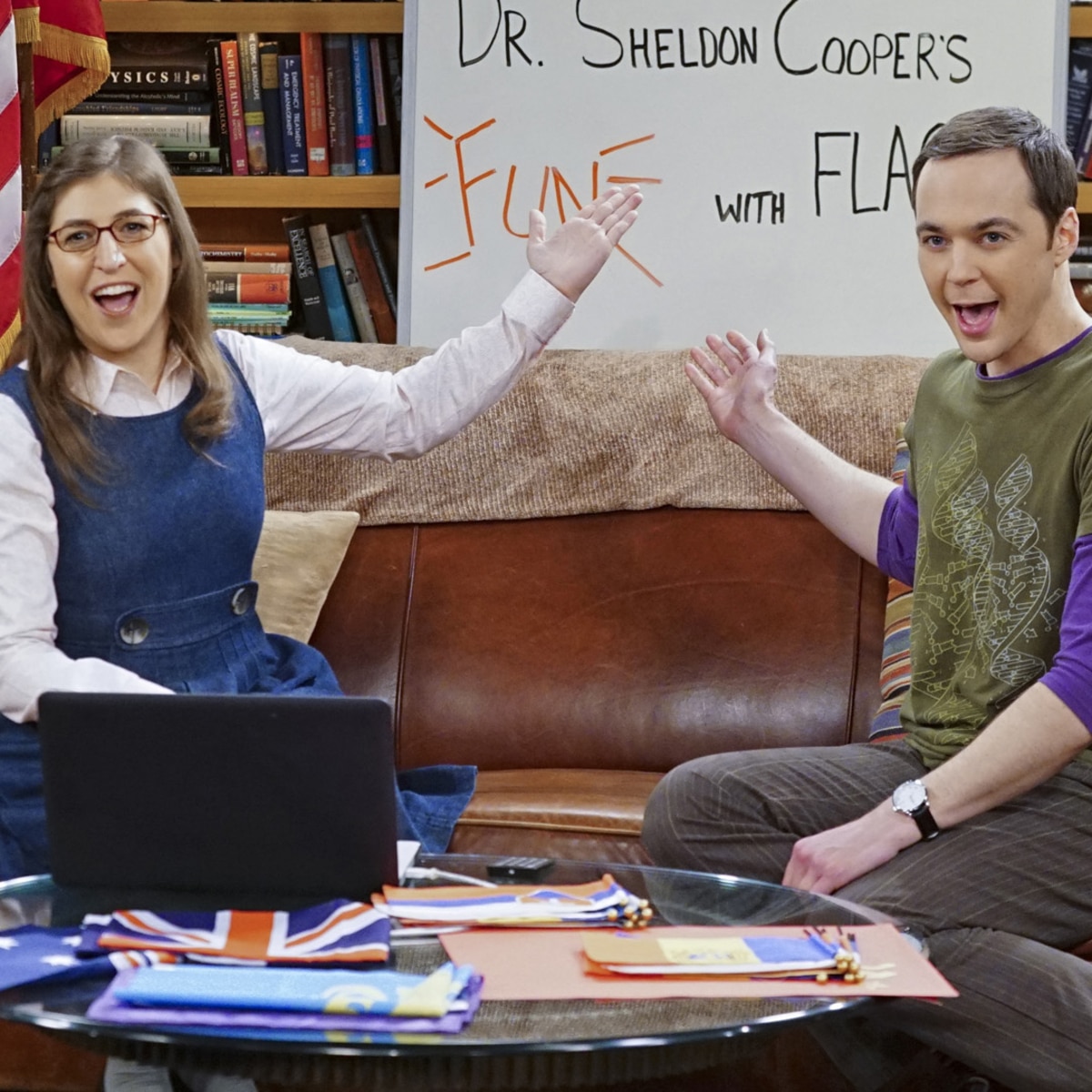 Mayim Bialik, Jim Parsons, The Big Bang Theory Still